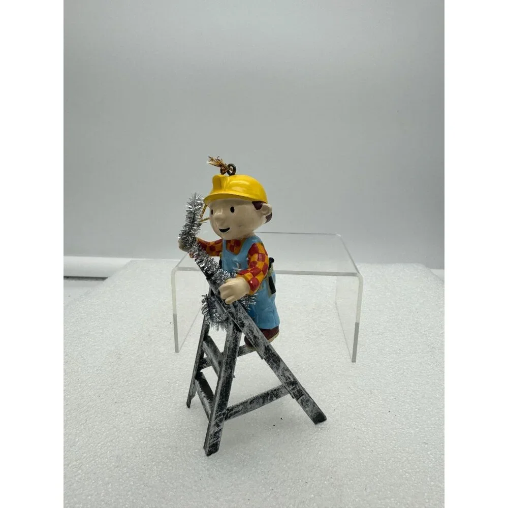 Vintage Bob the Builder on Ladder Christmas Ornament
